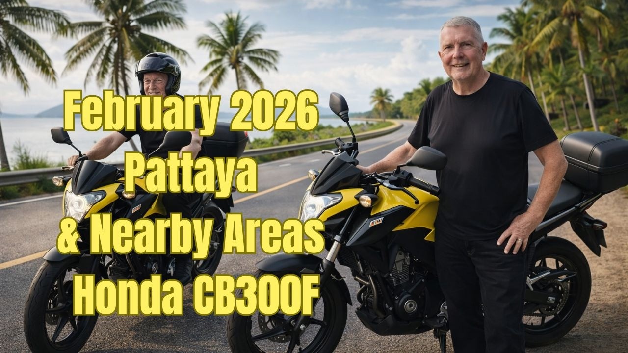 Motorcycle Riding in Pattaya & Surroundings 2026 | Honda CB300F Thailand Tour