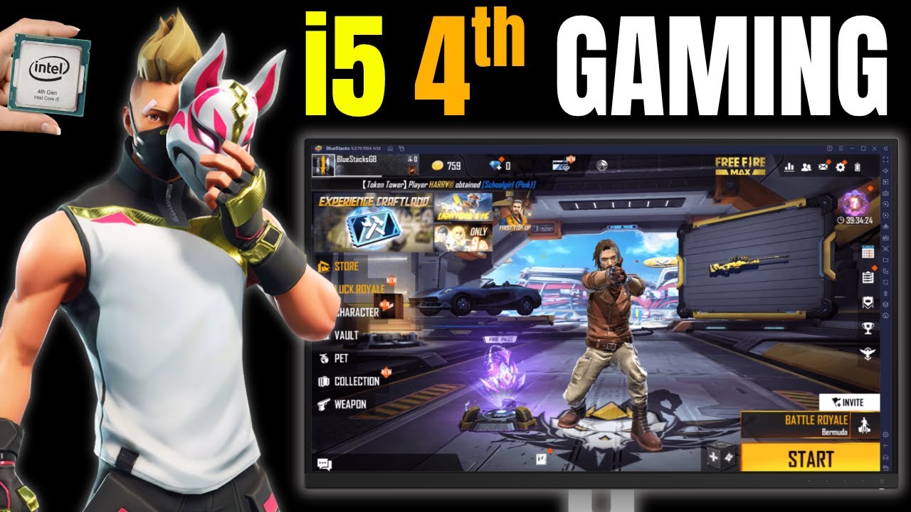 Gaming on Intel i5 4th Gen – Free Fire Test & Performance!