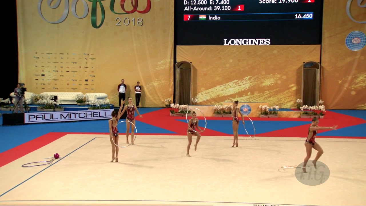 Germany (GER) - 2018 Rhythmic Worlds, Sofia (BUL) - Qualifications 5 Hoops