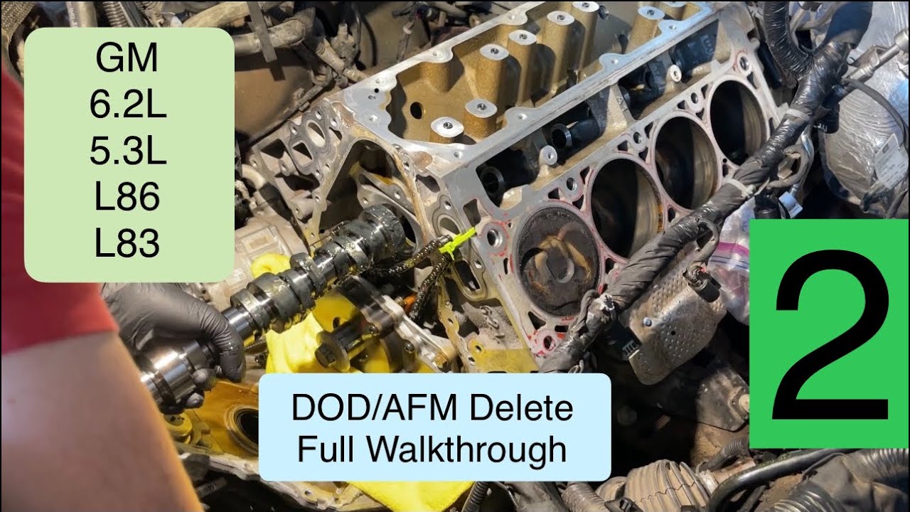DOD AFM Удаление Yukon, Tahoe, Silverado, Sierra, Escalade 6.2L и 5.3L. Замена кулачка и подъемни...