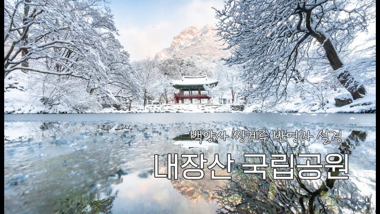 내장산 국립공원 백양사 쌍계루 반영과 아름다운 눈꽃 여행