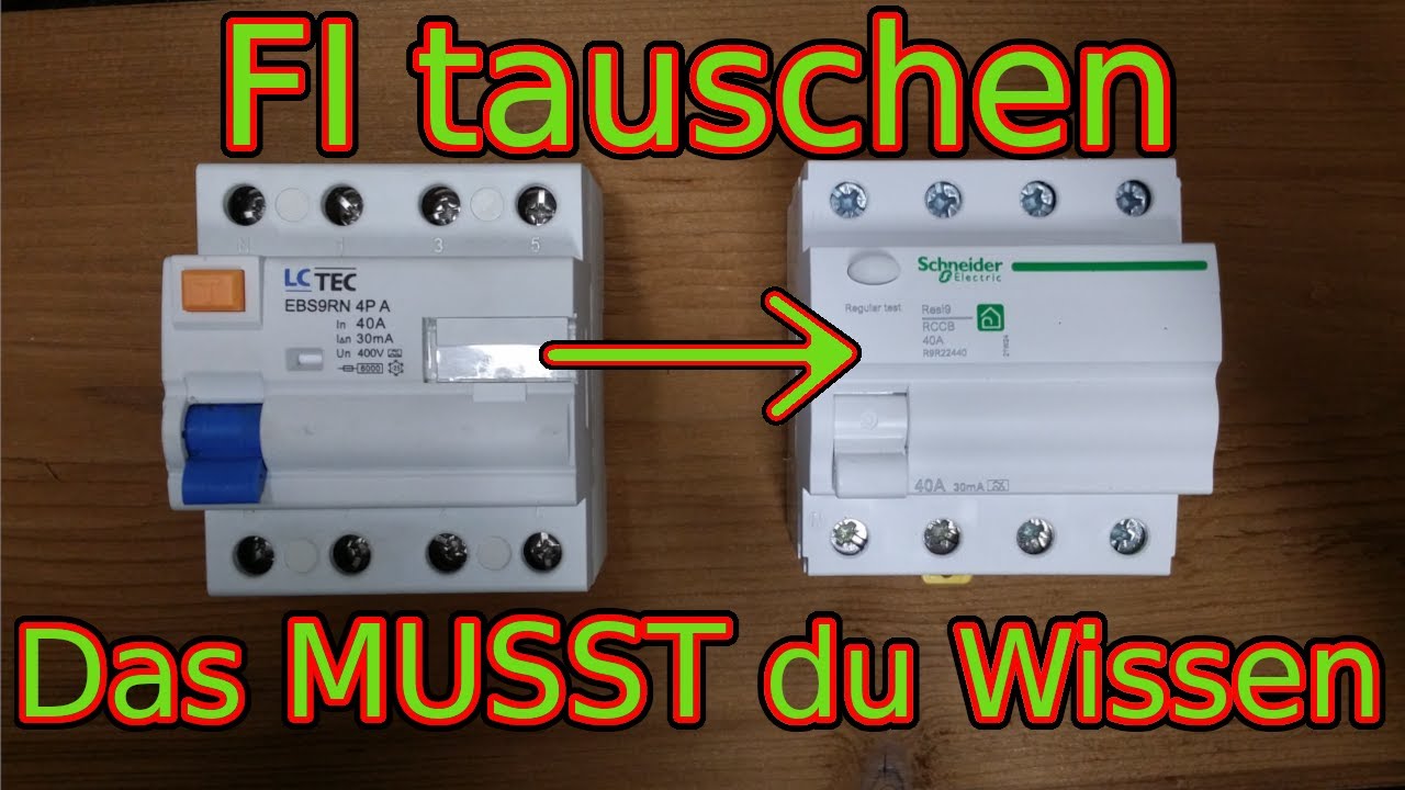 FI einbauen und austauschen | Schritt für Schritt | Schneider | Musst du wissen | ✅ EleKtrOniXxX✅