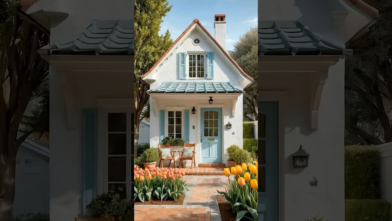 Peaceful Spring Cottage, Cozy Porch Vibes, Blooming Tulip Garden & Charming Entrance