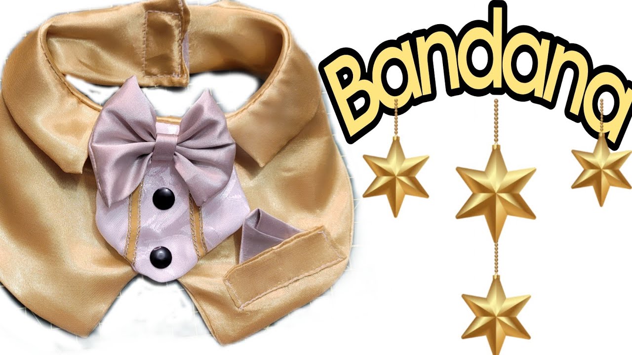 Bandana Luxo/ Molde na descrição do vídeo