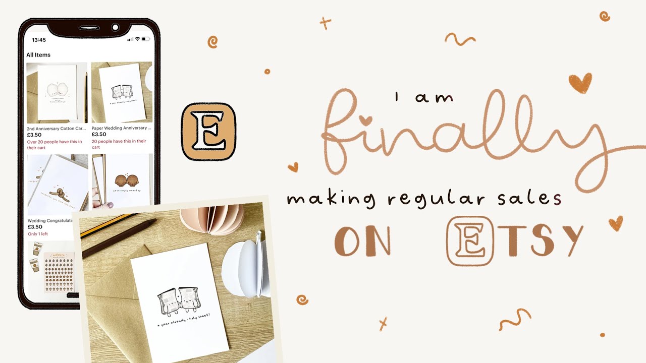 I'm Actually Making Sales on Etsy!! - Restocking Greeting Cards & Working on Xmas Products