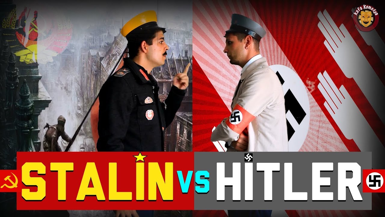 Joseph Stalin vs Adolf Hitler (Nazi vs Kom&uuml;nist) - Rap Savaşları (Eng. Sub)