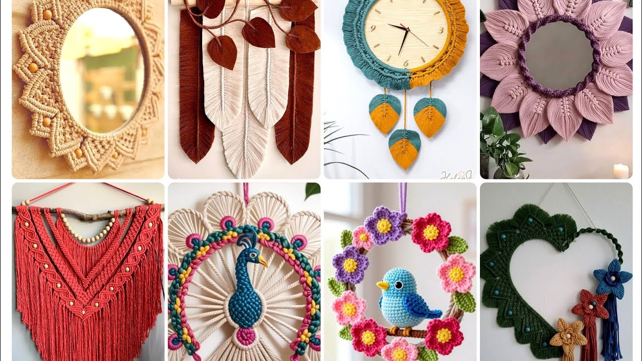 MOST ATTRACTIVE & BEAUTIFUL CROCHET HANDMADE DESIGNS//DEFFERENT WALL HANGING IDEAS 2026