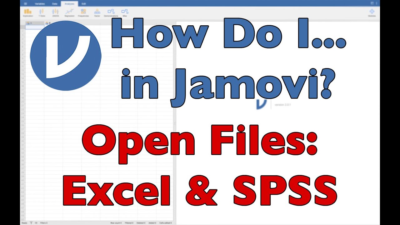 How Do I... OPEN FILES in Jamovi? (2022)