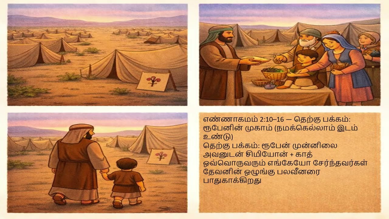 கூட படிப்போம் | எண்கள் 1–3 | வனாந்தரத்தில் கிறிஸ்து + எளிய வேத ஆய்வு குறிப்புகள்