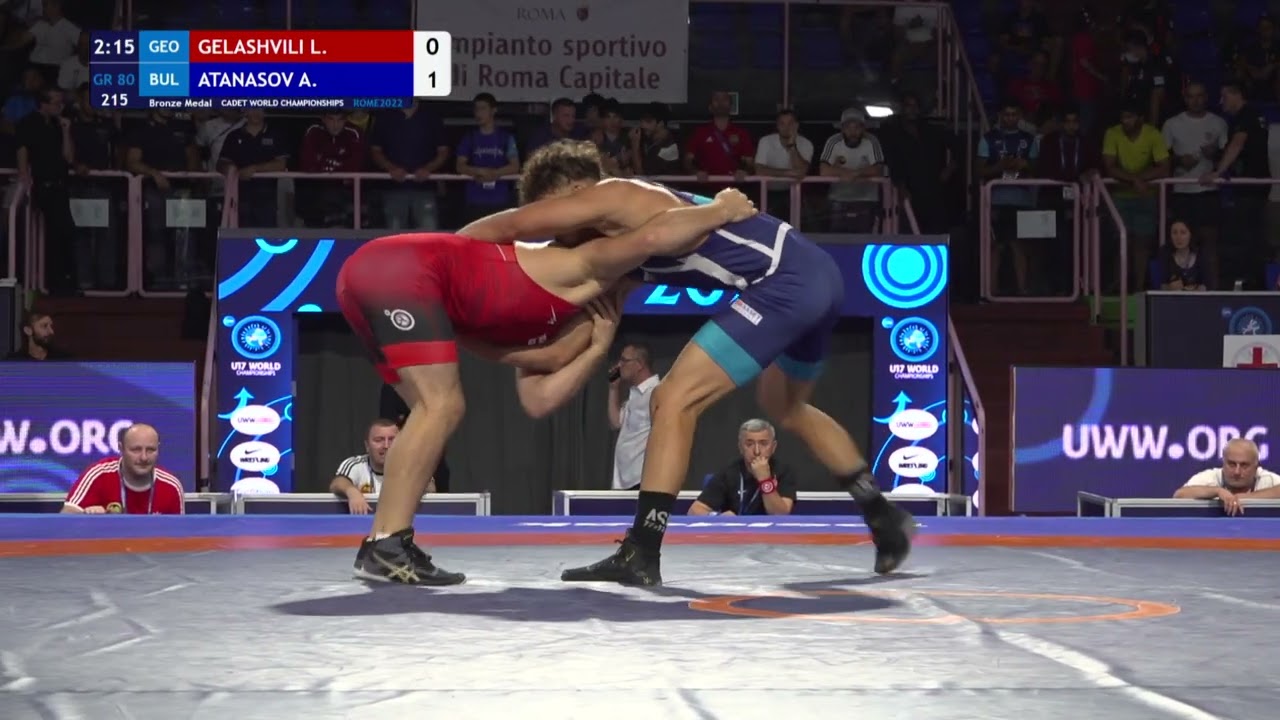 BRONZE GR - 80 kg: L. GELASHVILI (GEO) v. A. ATANASOV (BUL)