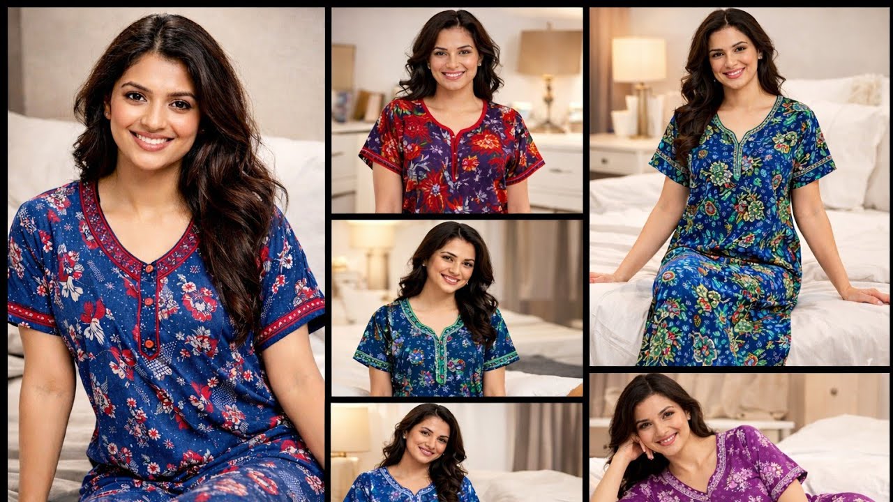 Cotton Nighty Gown Kurla / Nighty wholesale market in mumbai / Night Suit / Mumbai Wholesale Market