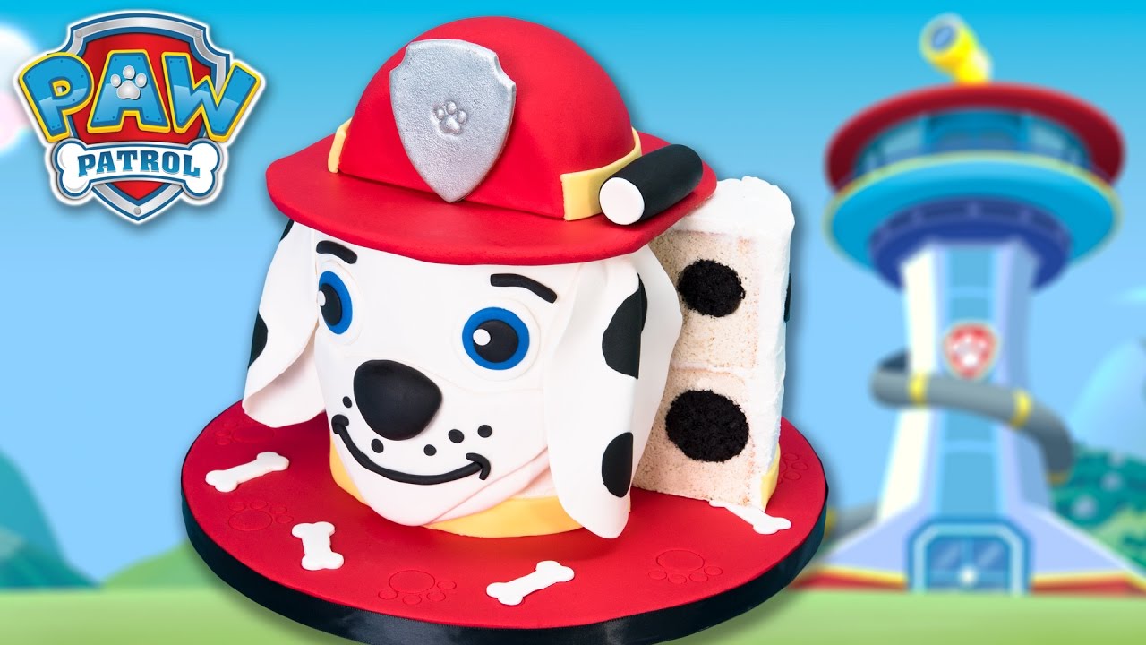 Marshall Paw Patrol Cake (Dalmatian Dog Cake) from the Popular Paw Patrol Toys