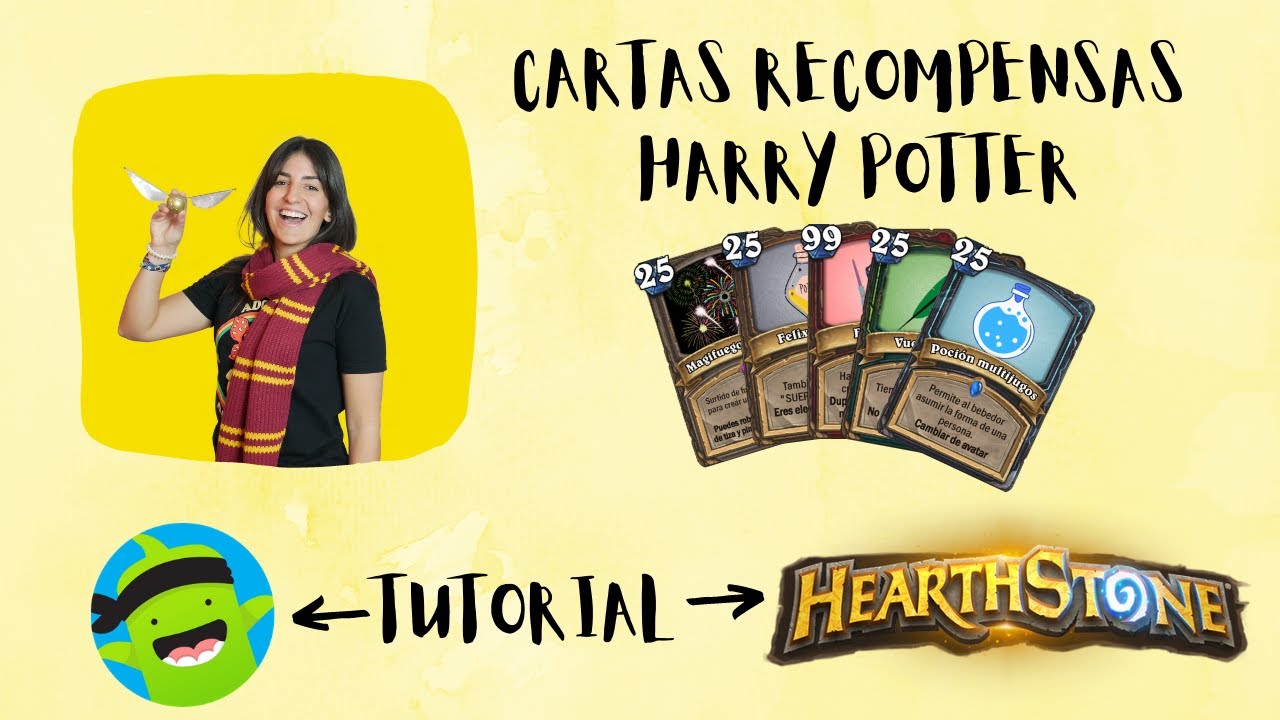 TUTORIAL: Cartas recompensas Harry Potter, Classdojo y Hearthstone
