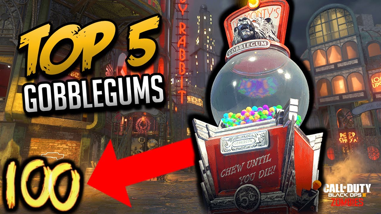 Top 5 GOBBLEGUMS for HIGH ROUNDS in Black Ops 3 Zombies - Includes NEW Gobblegums from DLC 5