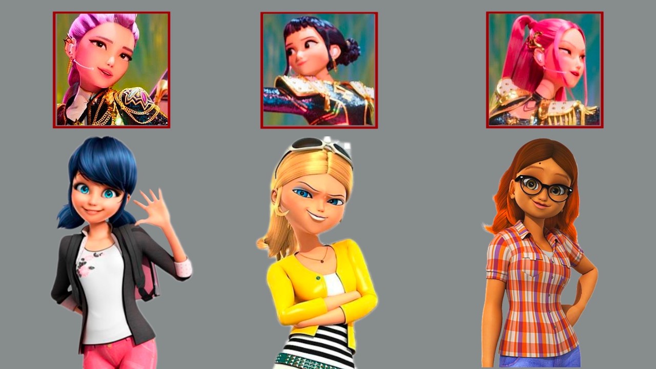 Miraculous Into Kpop Demon Hunters | Rumi, Mira And Zoey
