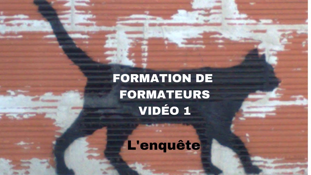 Formation de formateurs, vid&eacute;o 1. L'enqu&ecirc;te
