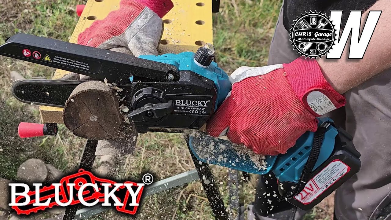 BLUCKY Mini Battery Chainsaw 6 Inch Brushless ONLY CUT SCENES