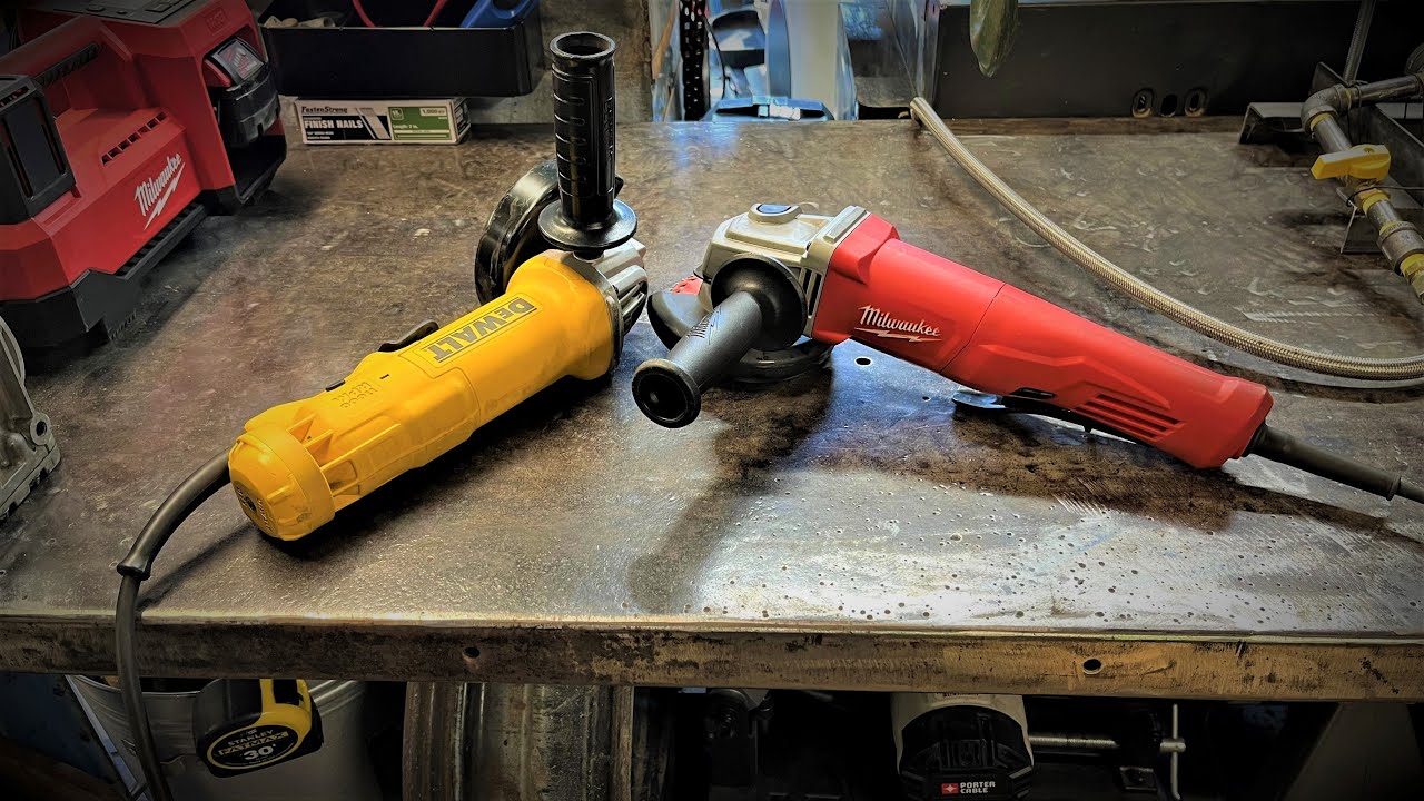 Milwaukee or DeWalt?  Who wins the 4 1/2