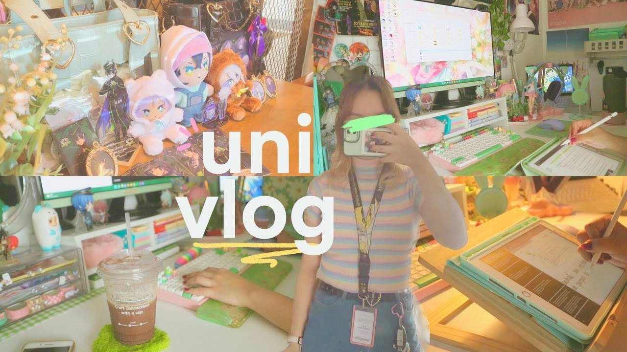 uni vlog 🧩 f2f classes, studying, takeru ita bag, ✨oshikatsu✨