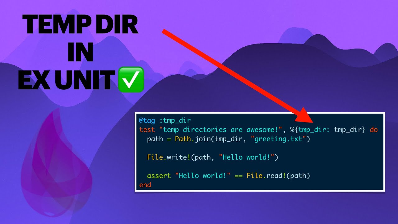 Easy, concurrent temp directories with ExUnit #elixirlang #exunit #testing
