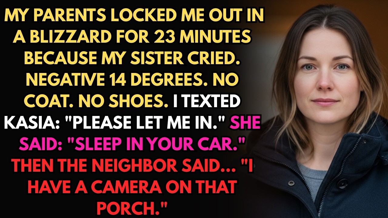 My Parents Locked Me Out During A Blizzard Over My Sister's Complaint—The Neighbor Had A Camera