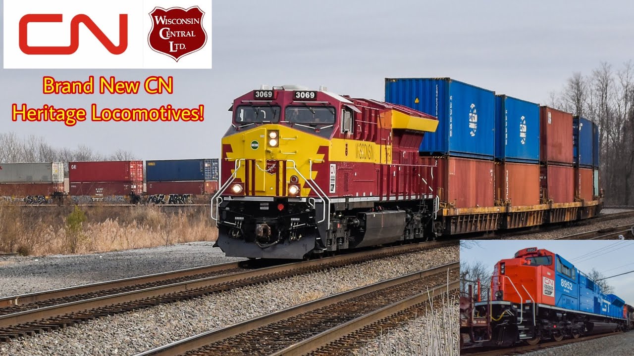 Brand New CN Heritage Locomotives: Chasing The Wisconsin Central Heritage Unit