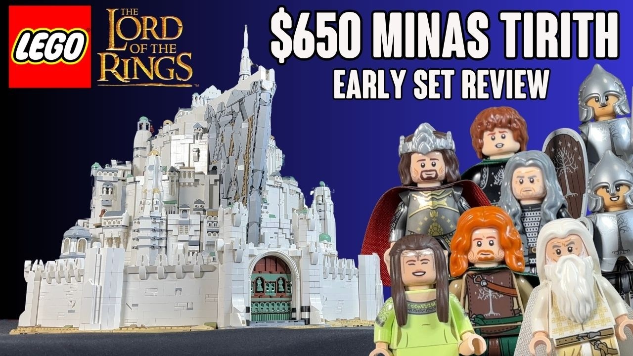 EARLY REVIEW: Lego MINAS TIRITH Lord of the Rings Set 10333MSHT Minas LongForm