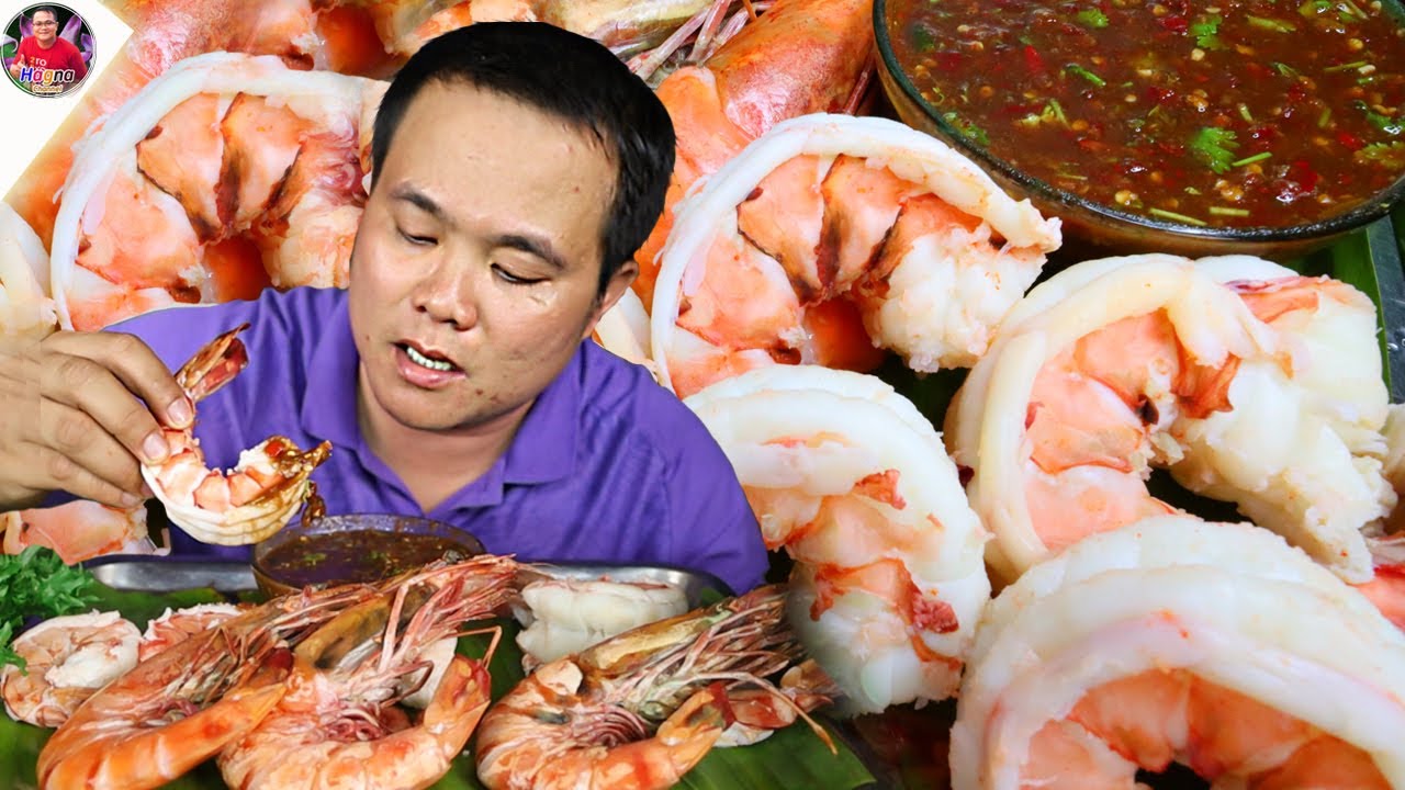 กุ้งลายเสือใหญ่ เนื้อแน่นเด้งหวานๆ น้ำจิ้มรสเด็ดแซ่บๆ เต็มปากเต็มคำ