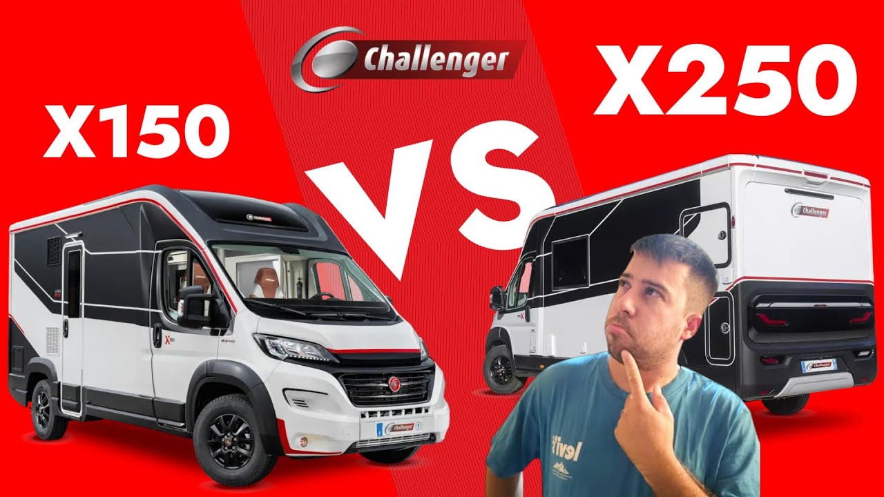 CHALLENGER  X150 vs X250 / ANÁLISIS - COMPARATIVA de Autocaravanas tipo VAN COMPACTAS en Español 🇪🇸
