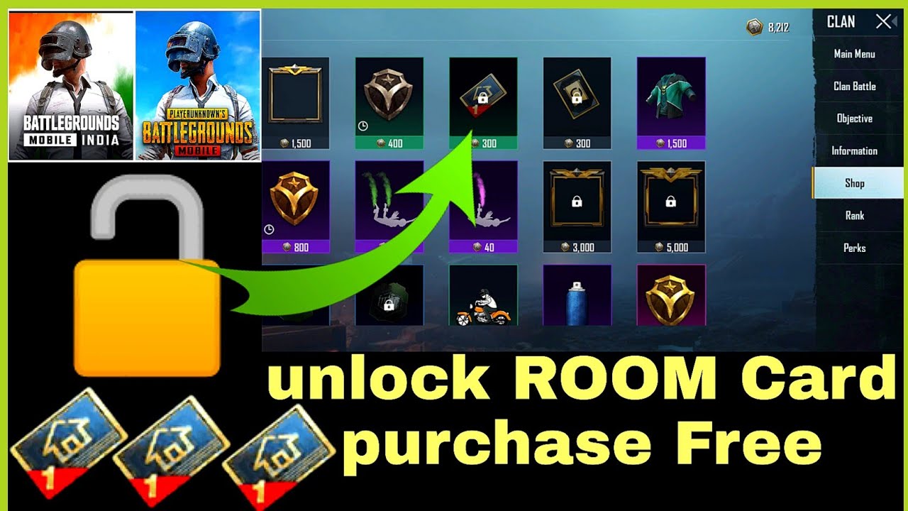 How to get room card from Clan | Clan Shop Rewards Lock problem solved PUBG AUR BGMI