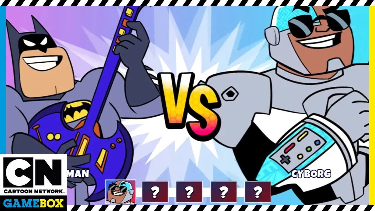 Teen Titans GamePlay | Jump Jousts 2 - Cyborg Wins the tournament | Cartoon Network GameBox