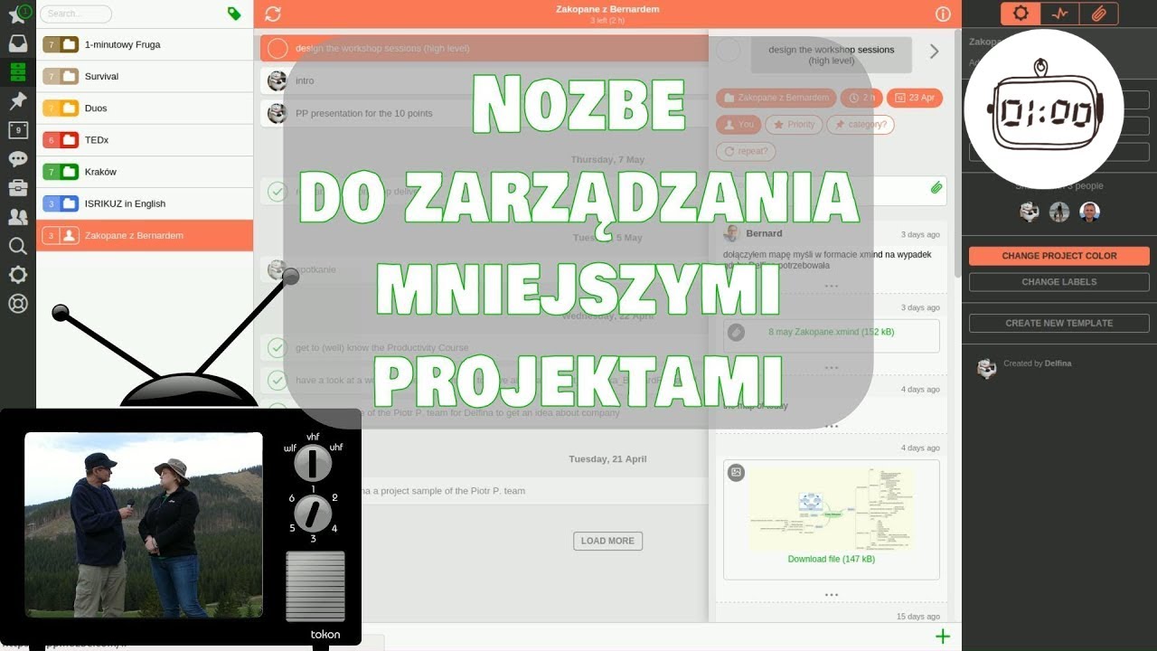 Nozbe do zarządzania mniejszymi projektami #085