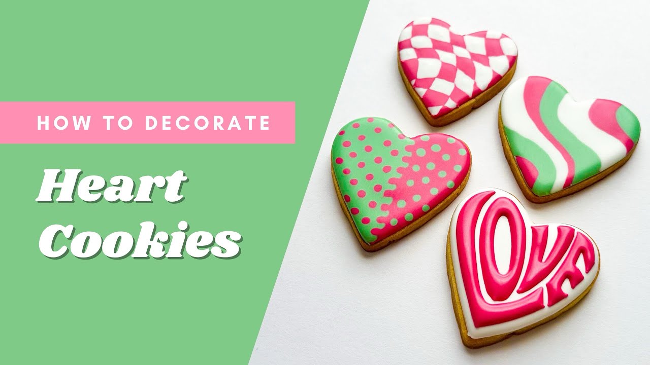 How to Make Heart Cookies | Royal Icing Cookie Decorating Tutorial