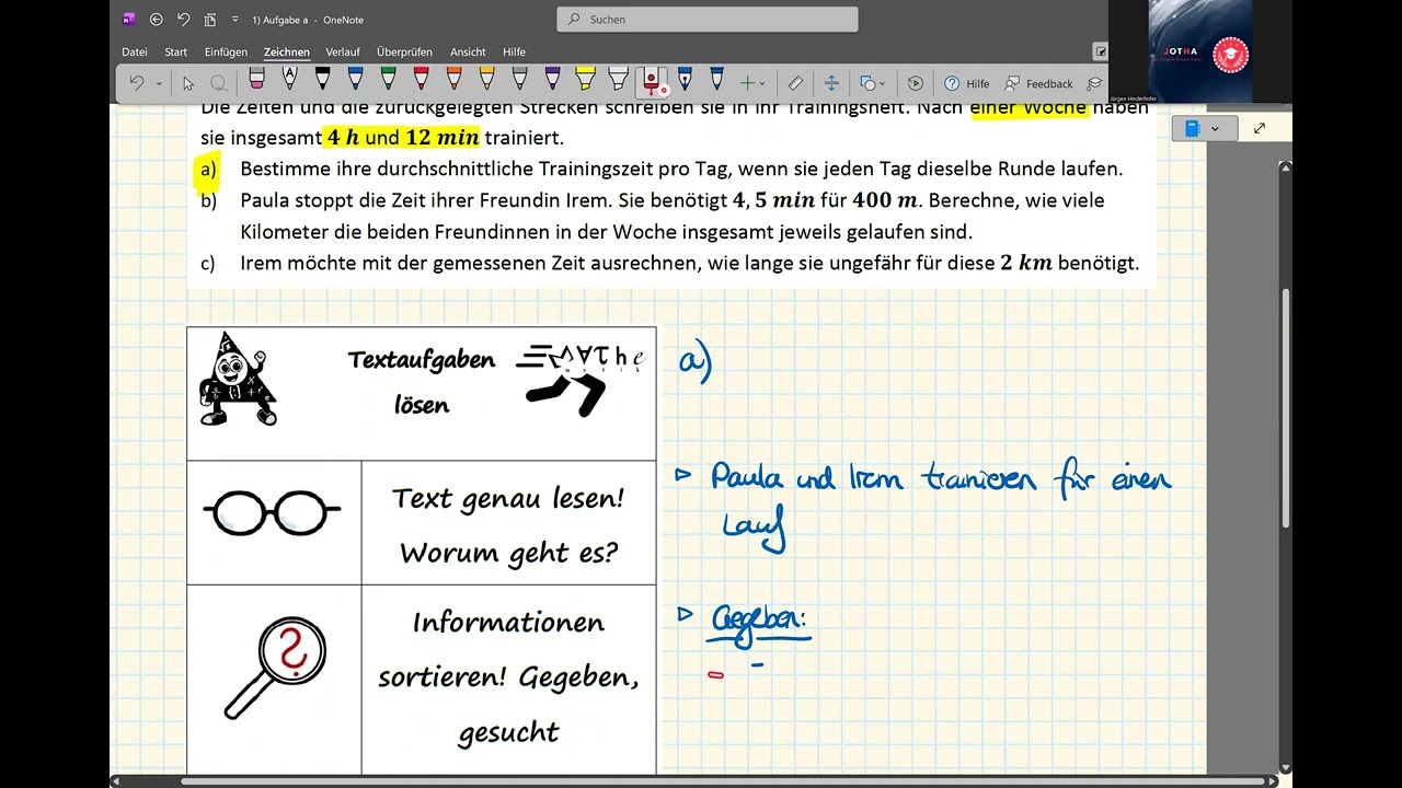 Kl 5 II.4 VT Textaufgabe Zeit