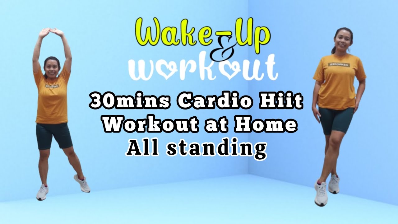 30mins Cardio Hiit Workout at Home/ no equipment/ all standing #exercise #workout @missdin 