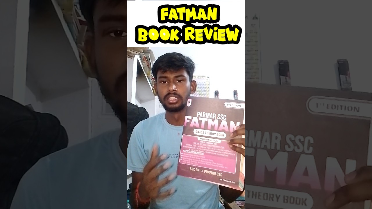 Parmar sir FATMAN Book review @parmarssc #bookreview