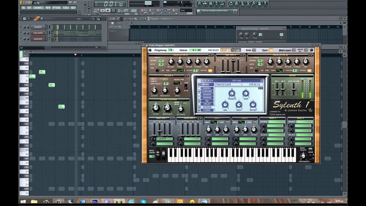 FL studio 11.0.4 Epic House EDM melody + .flp
