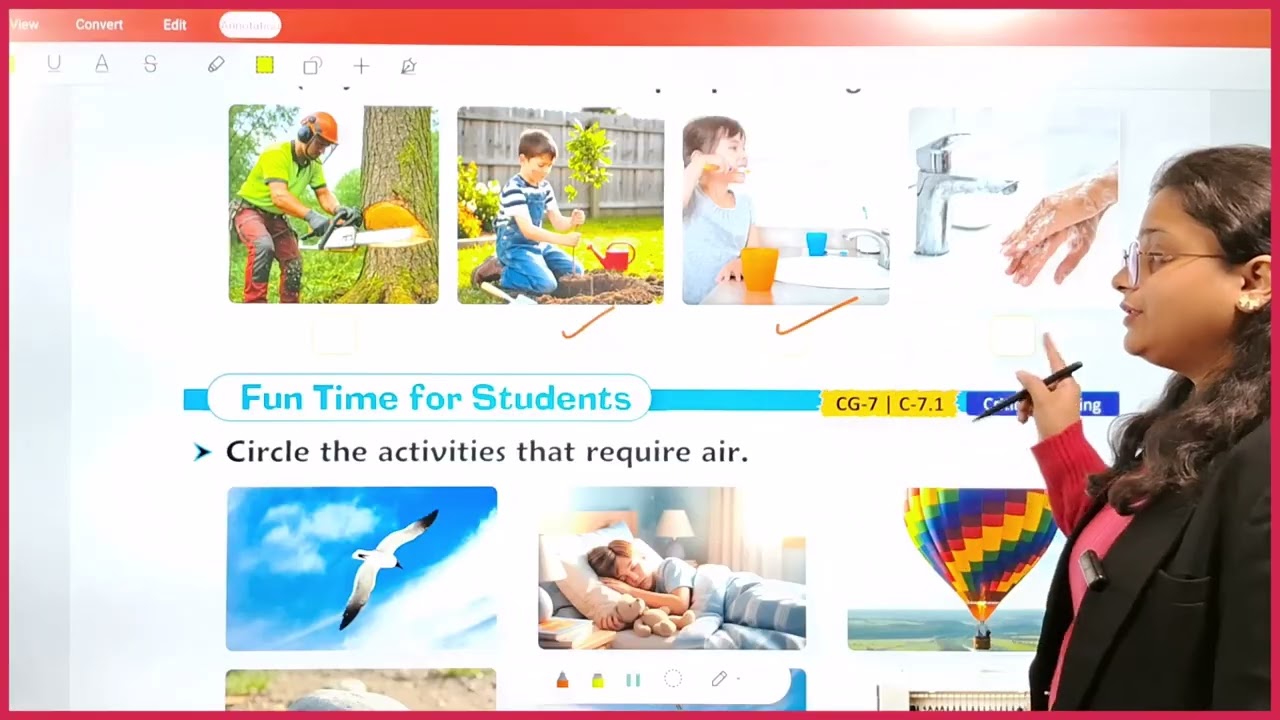 Science Class 2 | Chapter 9 – Air and Water Exercise