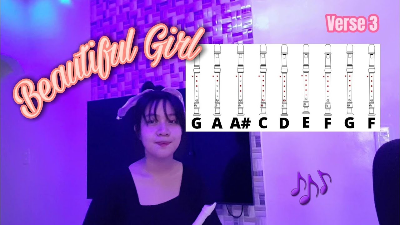 Jose Mari Chan - Beautiful Girl (FLUTE RECORDER COVER with Letter Notes)