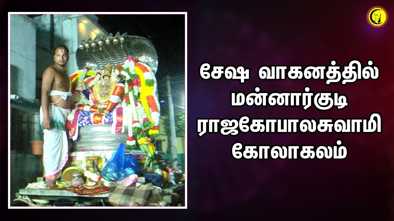 சேஷ வாகனத்தில் மன்னார்குடி ராஜகோபாலசுவாமி கோலாகலம்