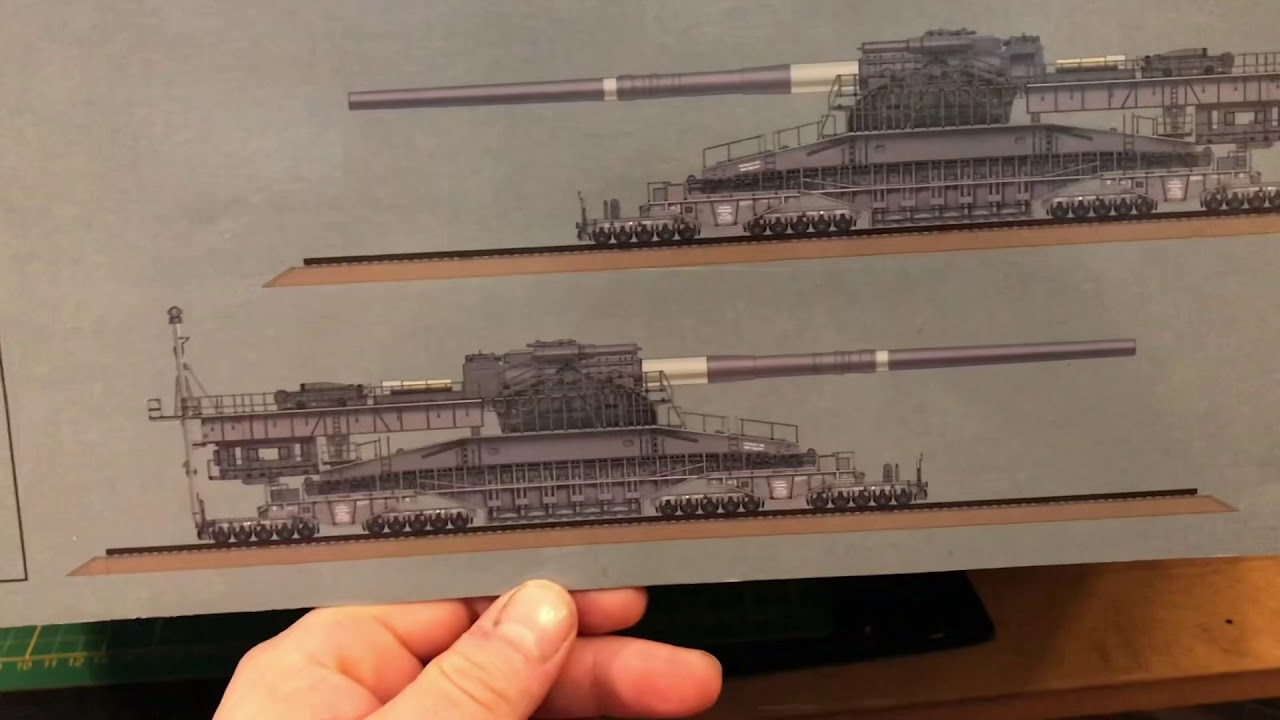 80 cm Eisenbahngeschütz Dora in 1/72 von Hobbyboss