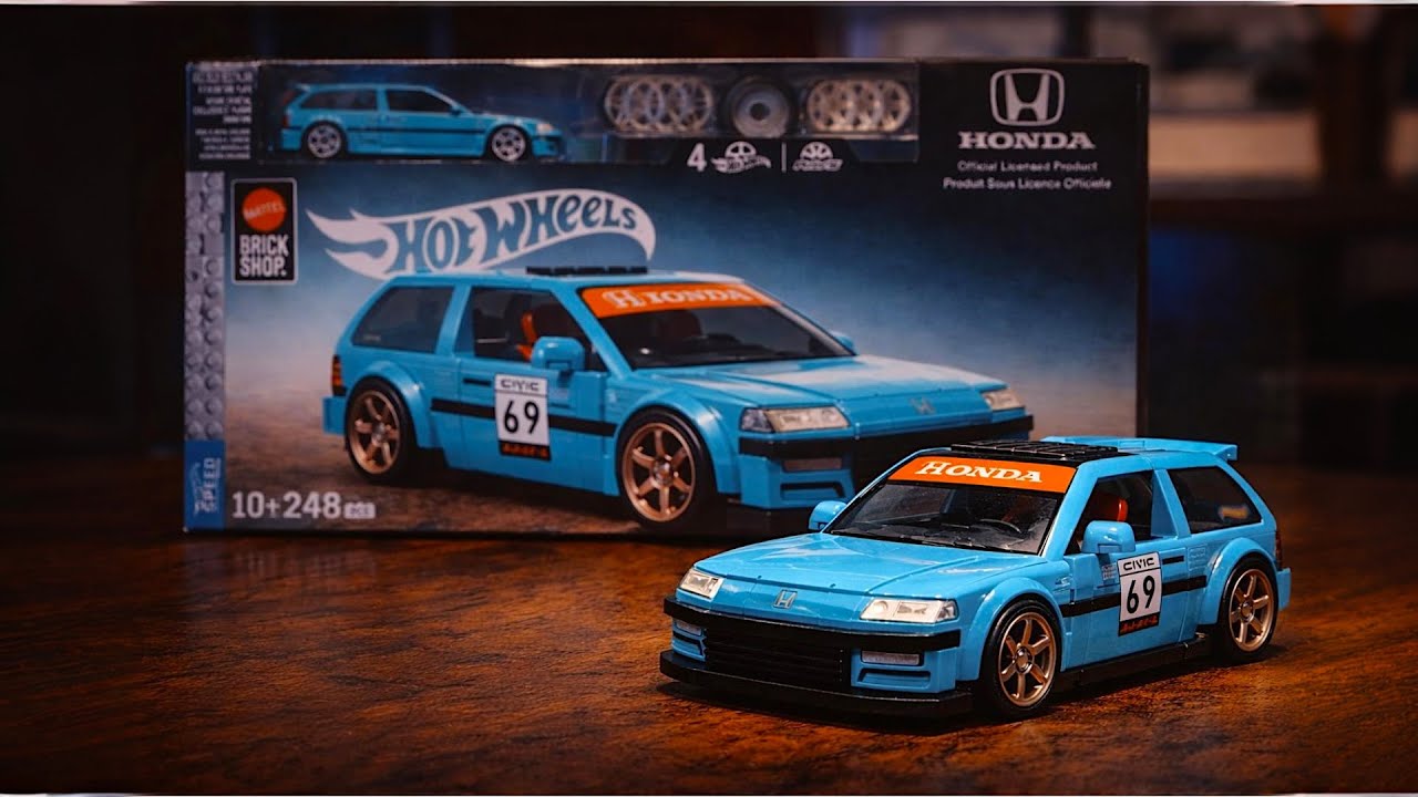 Building The Hot Wheels Honda Civic EF | Mattel Brick Shop