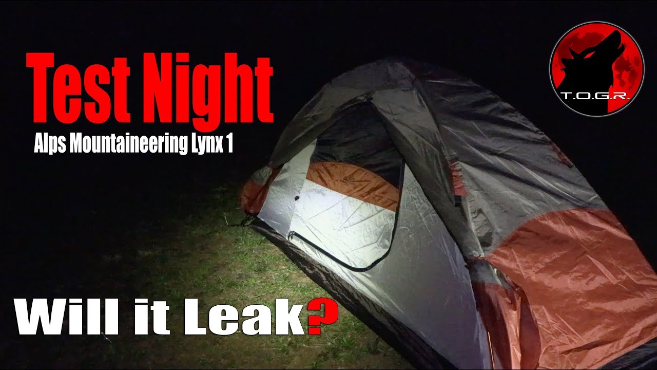 Will It Leak? - Test Night - Alps Mountaineering Lynx 1