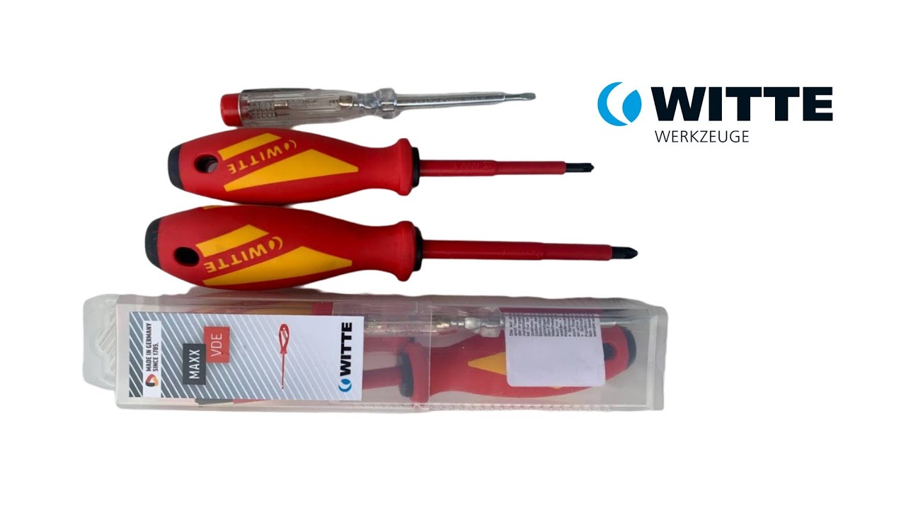 Отличный наборчик. Набор комбинированных отвёрток WITTE MAXX VDE (PZ/S1*80,PZ/S2 *100,SB 3,0*0,5*65)