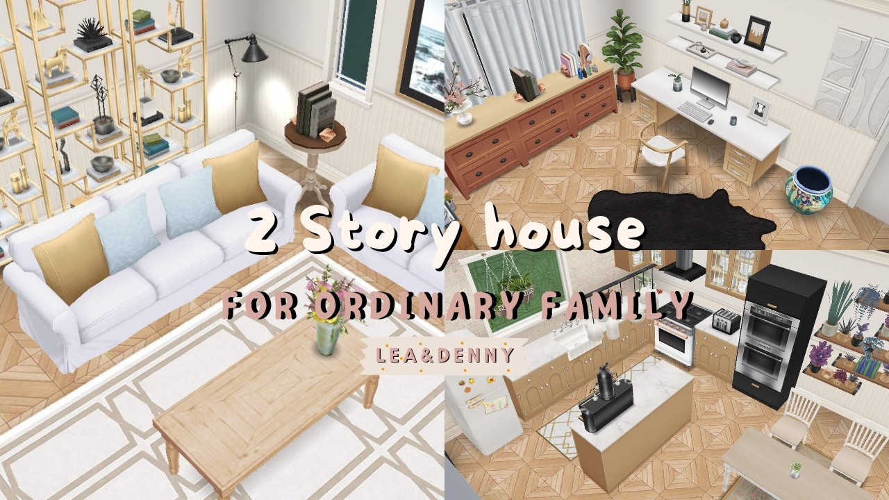 2 Story House for ordinary Family 💖| The Sims Freeplay | Let's Build & house tour | Lea is back