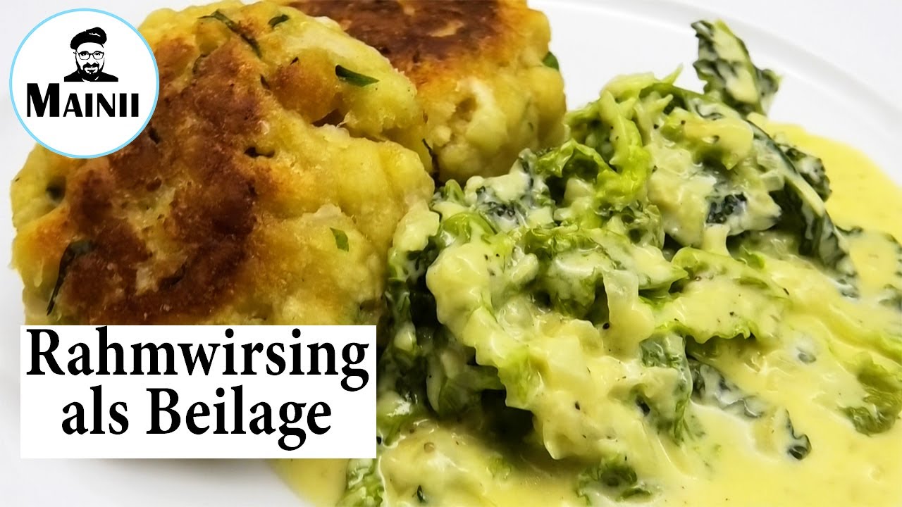 Rahmwirsing zubereiten / Wirsing Rezept mit Sahne als Beilage
