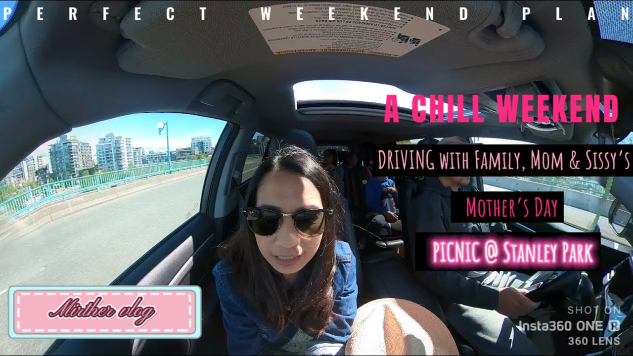 Drive 🚗 🎥 with us to Famous Stanley Park by Totem Pole picnic area | Mother’s Day 💐