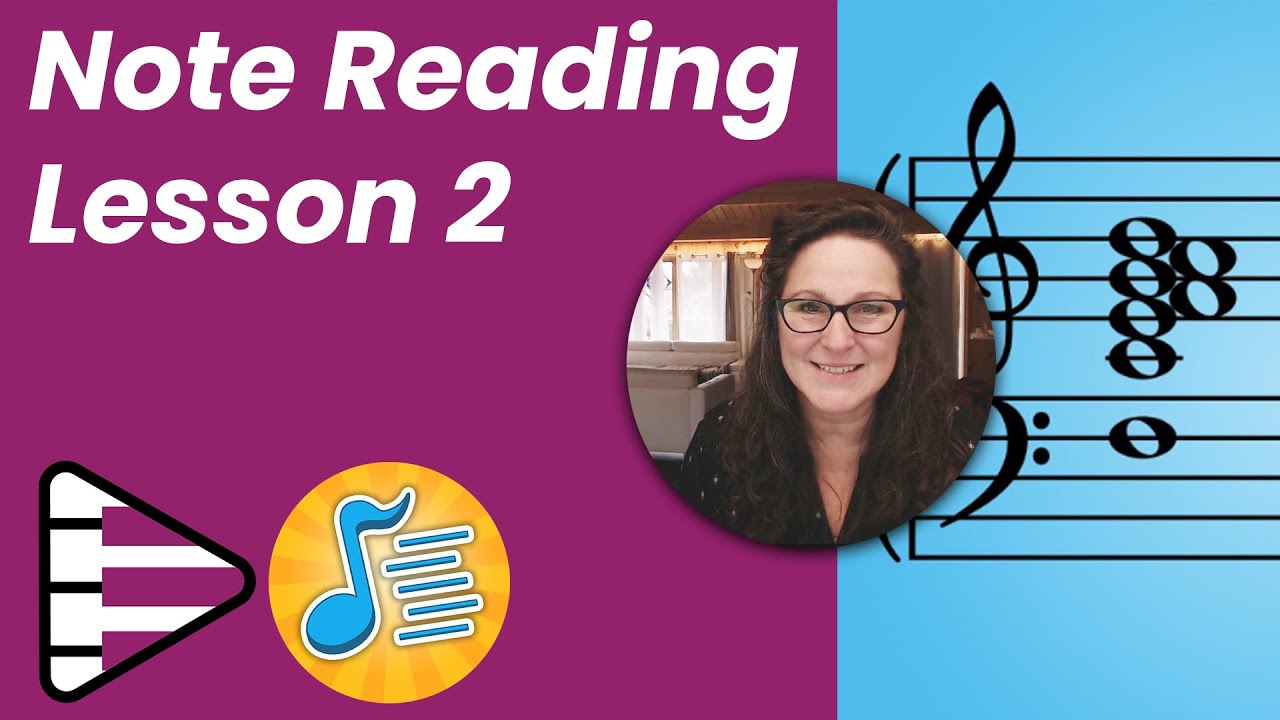 Note Reading Course - Lesson 2 - Neighbors and Skips of Treble G - featuring Note Rush app