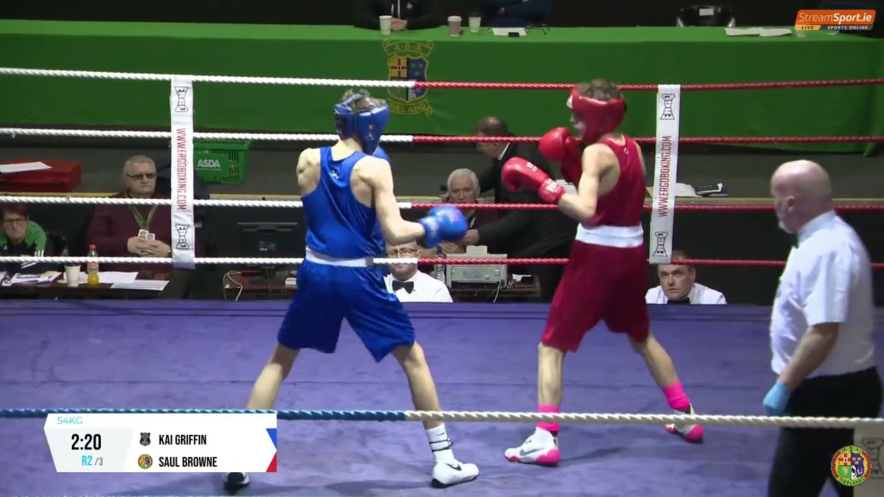 2024 National U18 Championship 54kg Saul Browne (Cairn Lodge) V Kai Griffin (Avona)