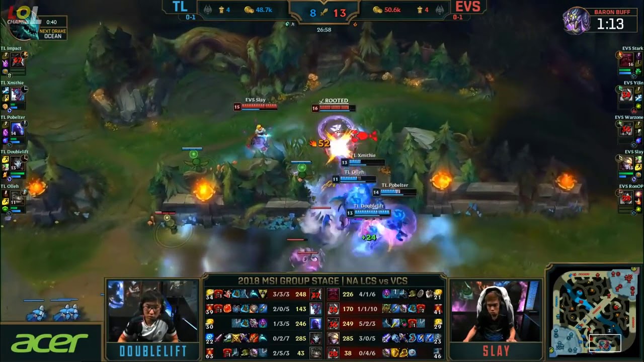EVS VS TL -V&ograve;ng bảng MSI 2018